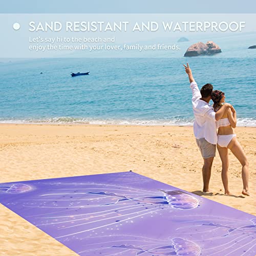 Jellyfish Lightweight Waterproof Sandproof Beach Blanket
