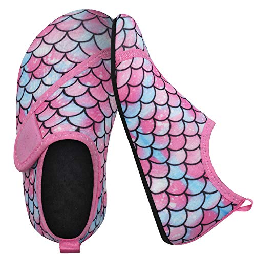 Mermaid Pink Kids Water Barefoot Beach Socks