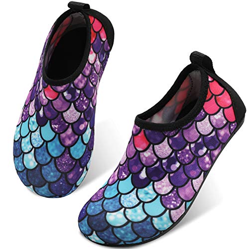 Colorful Mermaid Kids Water Barefoot Beach Socks