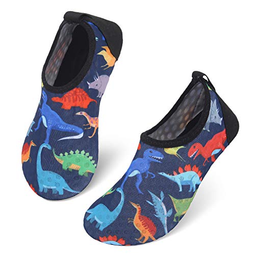 Dinosaur Blue Kids Water Barefoot Beach Socks