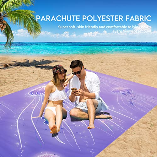 Jellyfish Lightweight Waterproof Sandproof Beach Blanket