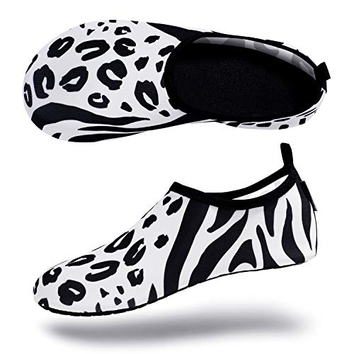 Leopard White Unisex Water Sports Beach Sand Socks