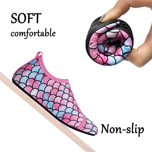 Mermaid Pink Kids Water Barefoot Beach Socks