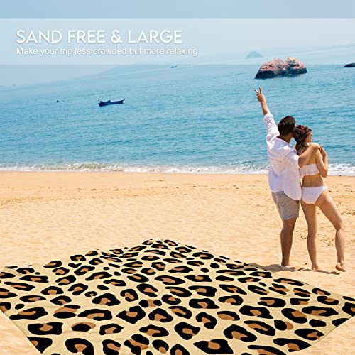 Leopard Lightweight Waterproof Sandproof Beach Blanket