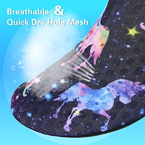 Space Unicorn Kids Water Barefoot Beach Socks