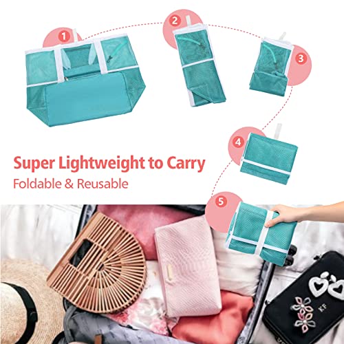 Foldable Mesh Beach Bag