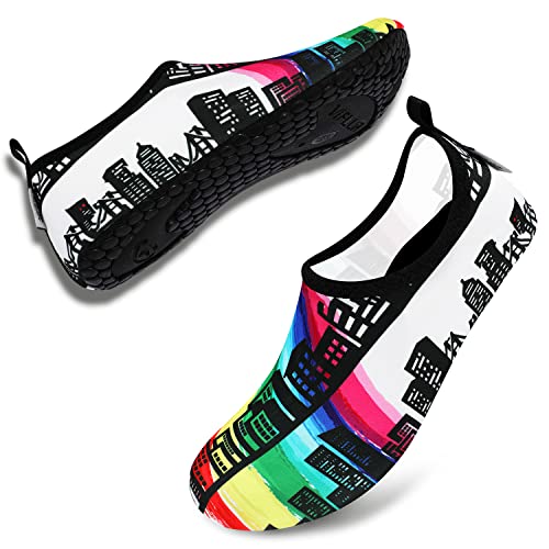 Painting Rainbow City Unisex Water Sports Beach Sand Socks