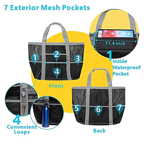 Foldable Mesh Beach Bag