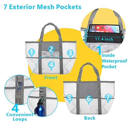 Foldable Mesh Beach Bag