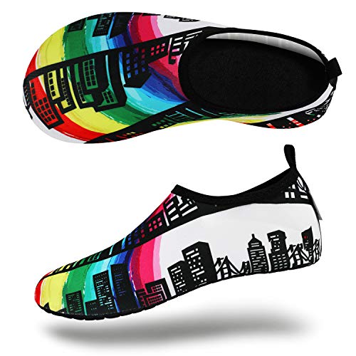 Painting Rainbow City Unisex Water Sports Beach Sand Socks