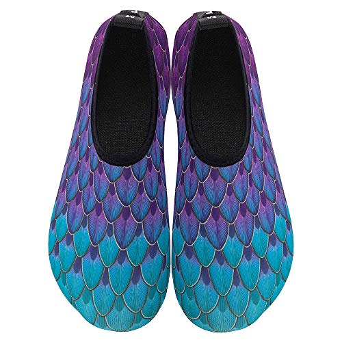 Dark Blue Mermaid Unisex Barefoot Beach Sand Socks