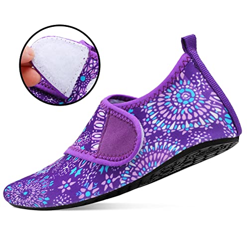 Purple Kids Water Barefoot Beach Socks