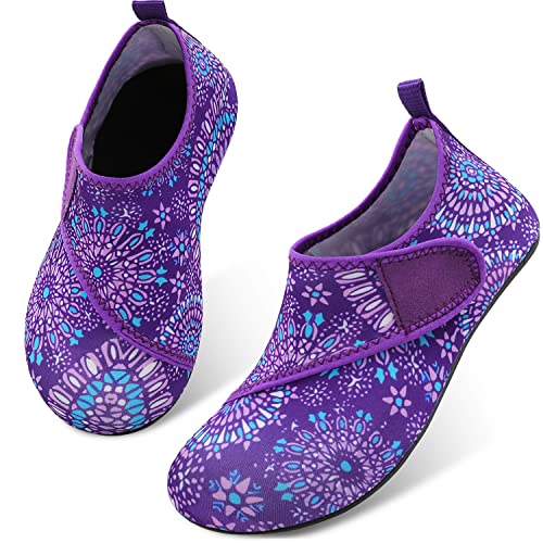 Purple Kids Water Barefoot Beach Socks