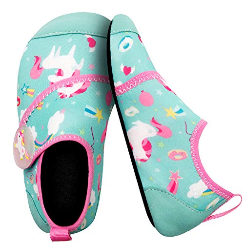 Unicorn Light Blue Kids Water Barefoot Beach Socks