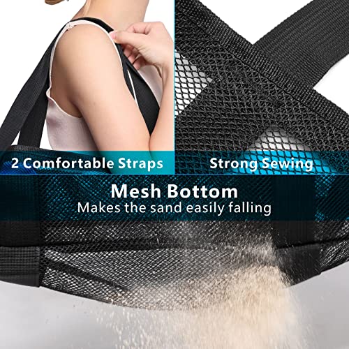 Foldable Mesh Beach Bag with 9-Pockets