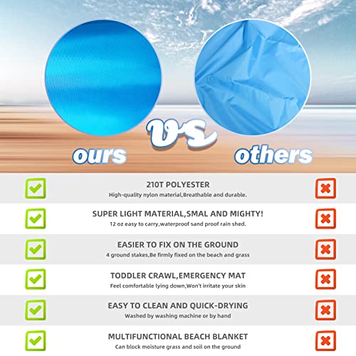 Jellyfish Lightweight Waterproof Sandproof Beach Blanket