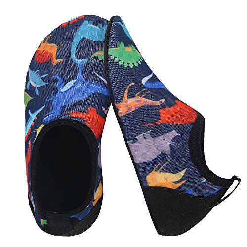 Dinosaur Blue Kids Water Barefoot Beach Socks