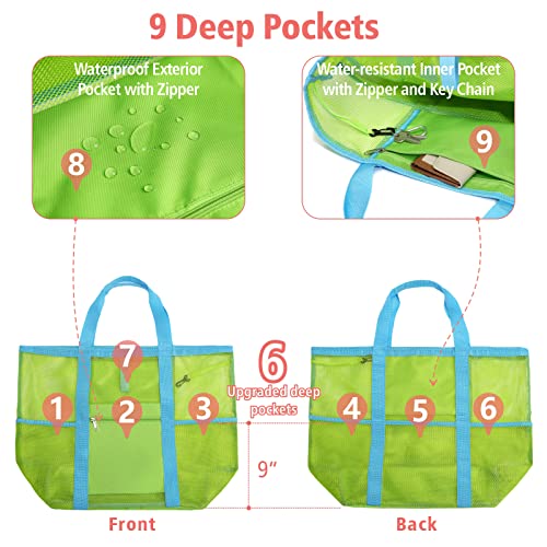 Foldable Mesh Beach Bag