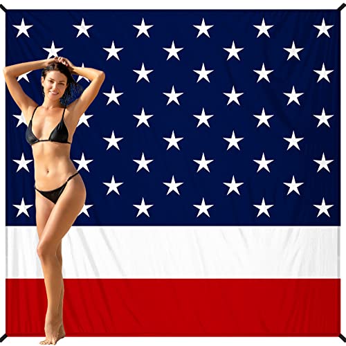 American Flag Lightweight Waterproof Sandproof Beach Blanket
