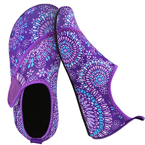 Purple Kids Water Barefoot Beach Socks