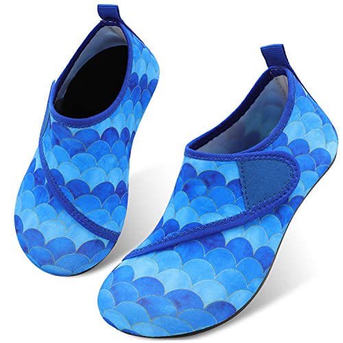 Mermaid Blue Kids Water Barefoot Beach Socks