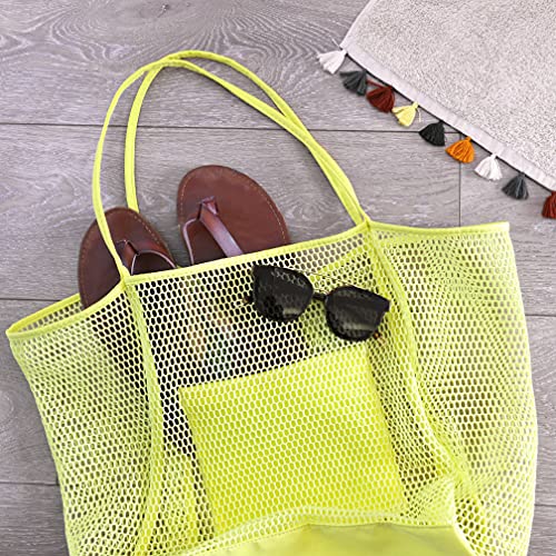Mesh Beach Tote Womens Shoulder Handbag