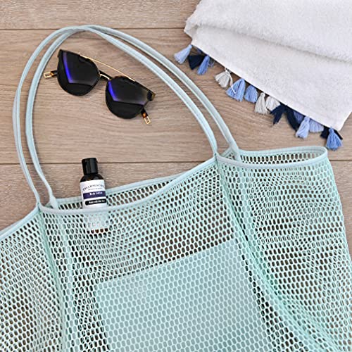 Mesh Beach Tote Womens Shoulder Handbag