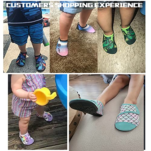 Mermaid Blue Kids Water Barefoot Beach Socks